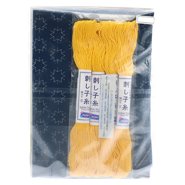 刺しゅうキット 『刺し子キット 一目刺しの花ふきん