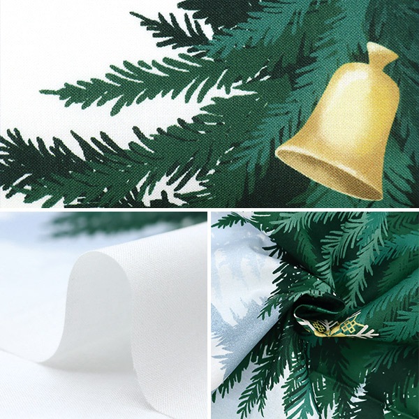 ツリー 生地 『クリスマスツリー パネルカットクロス 約108cm×73cm