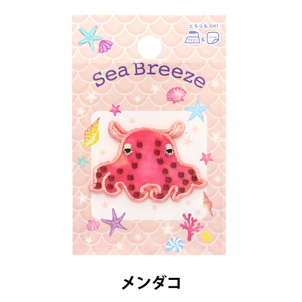 ワッペン 『SEA BREEZE シースルーワッペン メンダコ柄 LGW-3F』 KOKKA