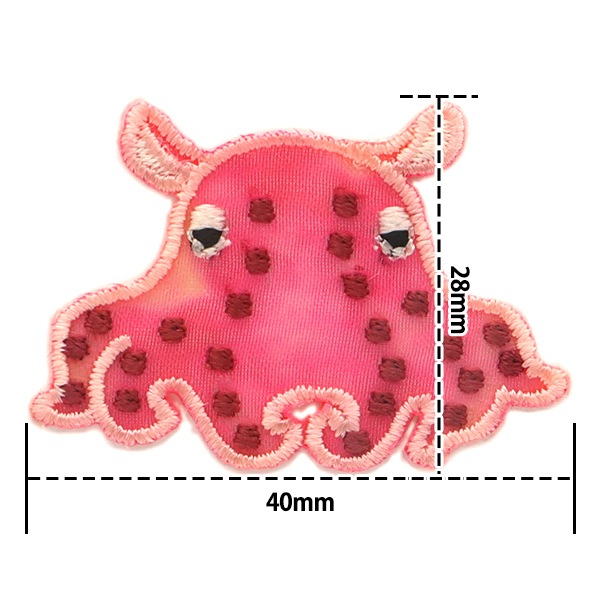 ワッペン 『SEA BREEZE シースルーワッペン メンダコ柄 LGW-3F』 KOKKA