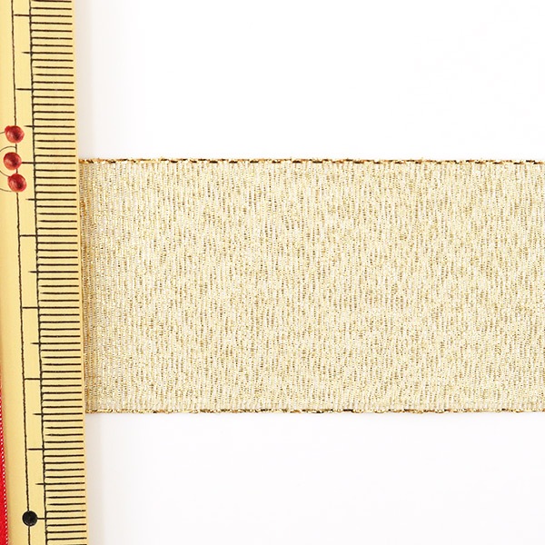 数量5から】 リボン 『クイーンメタル 36mm幅 1番色 ゴールド』 TOKYO