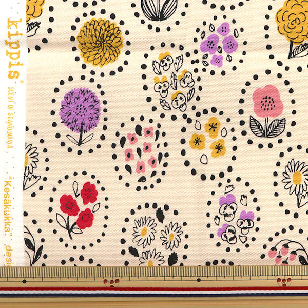 生地 『kippis (キッピス) オックス カットクロス 約108×50cm 夏の花