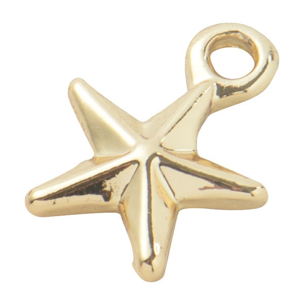 手芸金具 『チャーム 星 シルバー #268』 ビーズ,ビーズ金具