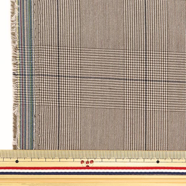 数量5から】 生地 『TRタータン しなやか起毛チェック グレン