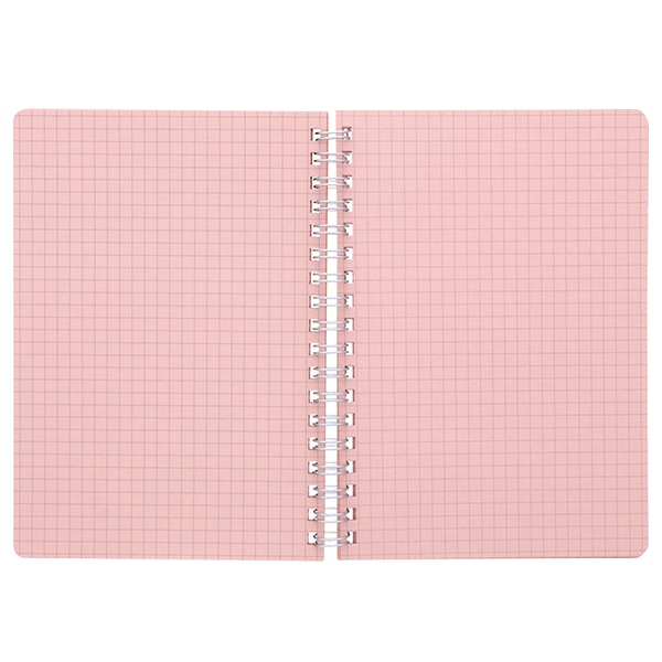 ピンク　ノート ソフトリングノート カラフル B6 ドットB罫カットオフ