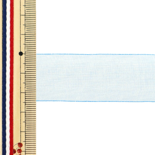 数量5から】 リボン 『シルキーオーガンジーファンタジー 幅約2.4cm