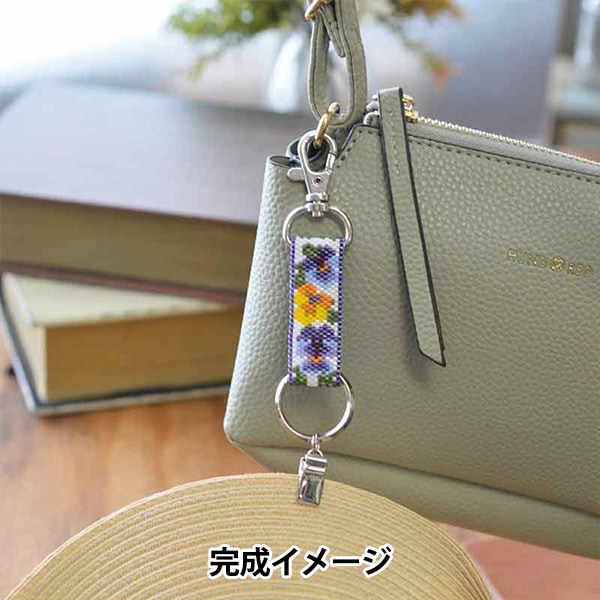 ビーズキット 『アイシングクッキー風ひな祭りキーホルダー 桜と