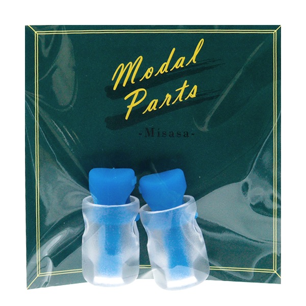 手芸パーツ 『シリコンコードストッパー 2個入り ブルー MP-7614