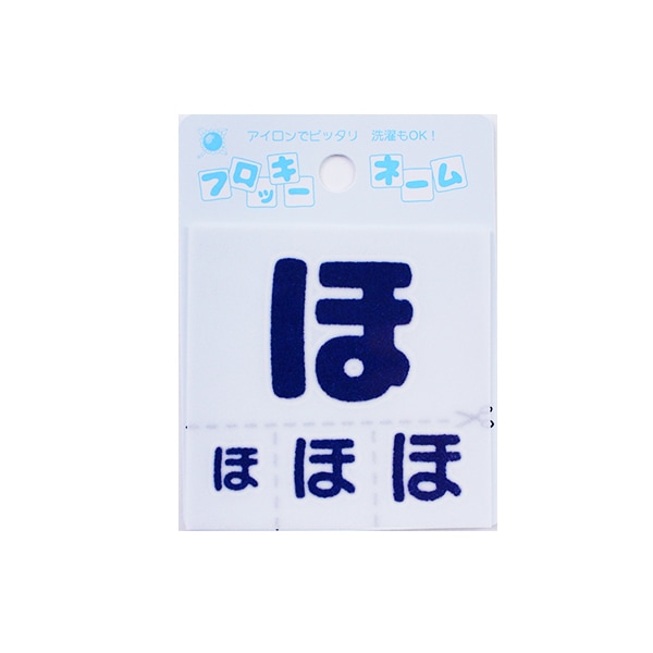 ワッペン 『フロッキーネーム ひらがな 紺色 て 655-69』 寺井