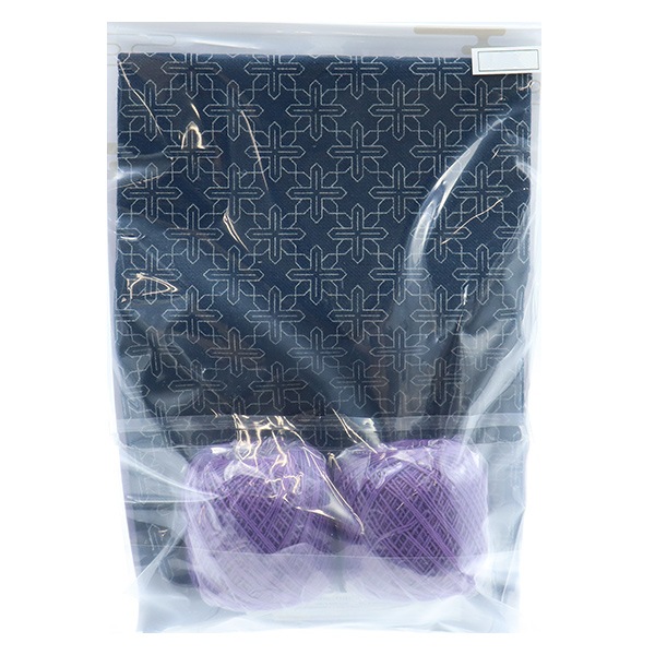 刺しゅうキット 『刺し子キット 一目刺しの花ふきん 鉄線