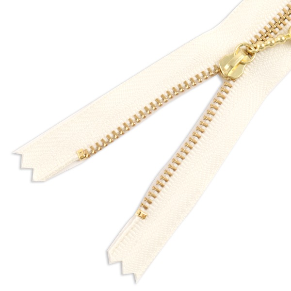 ファスナー 『玉付ゴールドファスナー10cm 841番色』 YKK