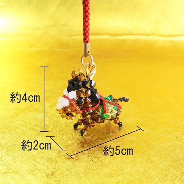 ビーズキット 『吉祥来福 鹿毛馬根付け BK-151』 HOBBIX 京都・西陣