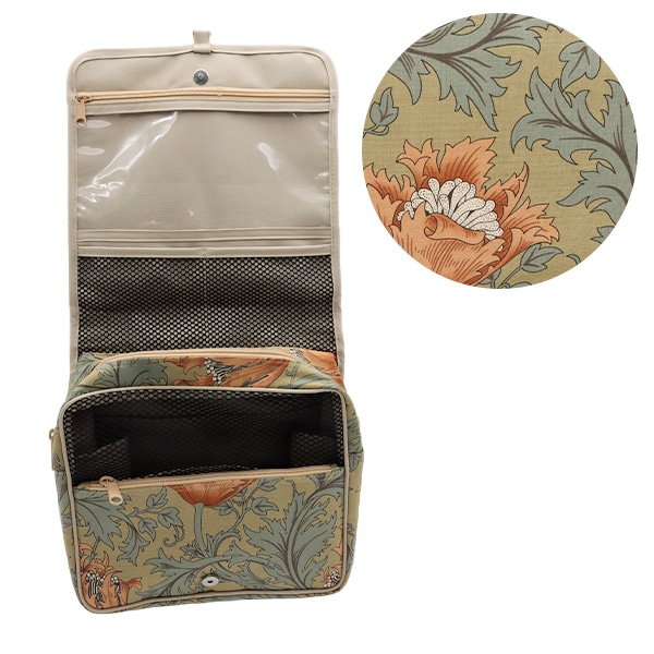 収納ケース 『BEST OF MORRIS柄マルチケース ハンドル付 ベージュ