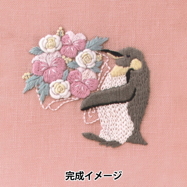 刺しゅうキット 『Chicchi 動物と季節の植物が彩る12ヶ月刺繍キット
