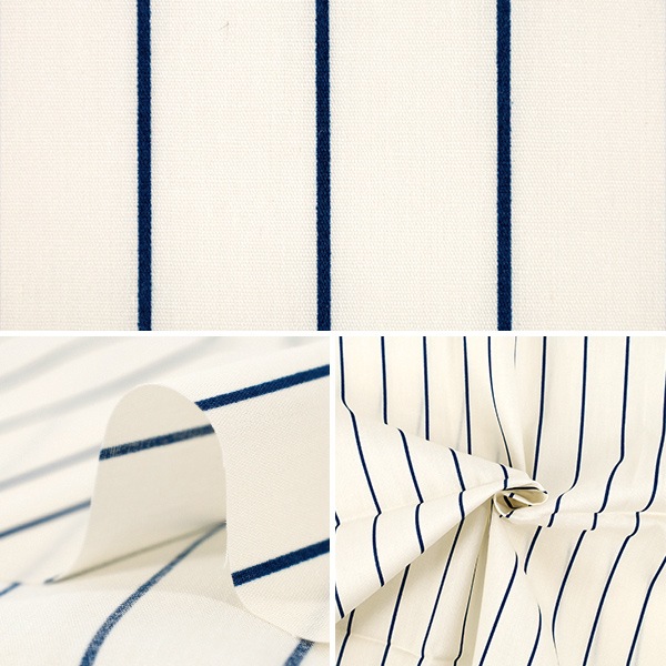 生地 『ブロード ユニフォームストライプ カットクロス 約110cm×50cm