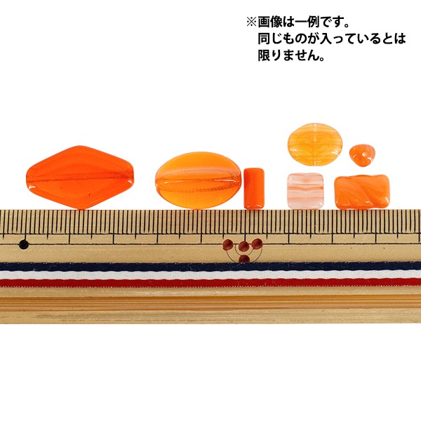 ビーズ 『チェコ ミックスビーズ オレンジ 50g MIX1-ORANGE』 ビーズ