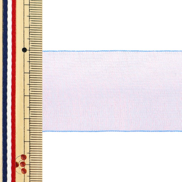 数量5から】 リボン 『シルキーオーガンジーファンタジー 幅約3.6cm