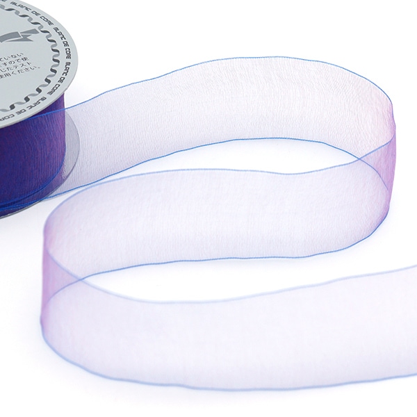 数量5から】 リボン 『シルキーオーガンジーファンタジー 幅約3.6cm