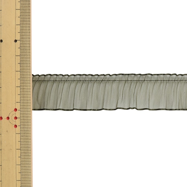 数量5から】 リボン 『プリーツジョーゼットリボン 幅約2.4cm 95番色