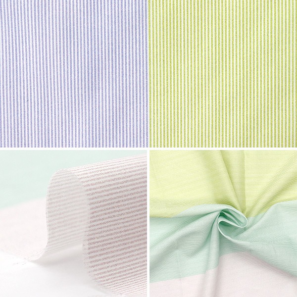 数量5から】 生地 『ローン プチクローゼット ストライプ A番色