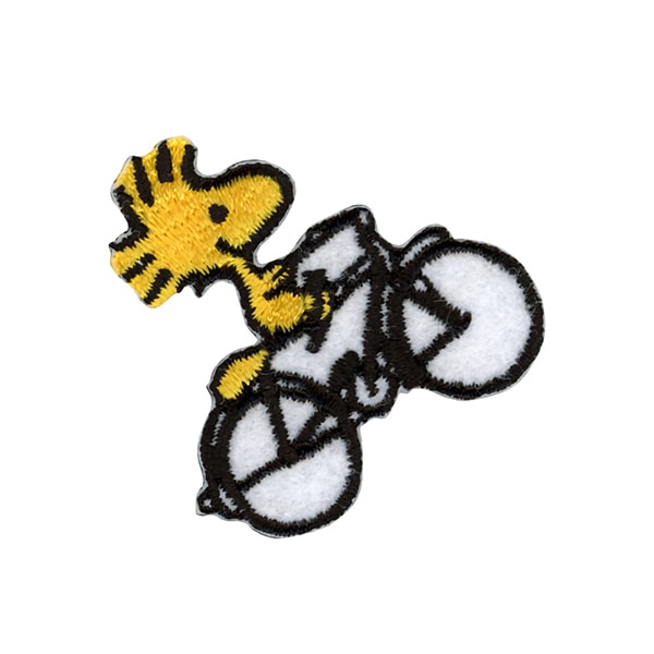 ワッペン 『刺しゅうシールワッペン スヌーピー 自転車 8609