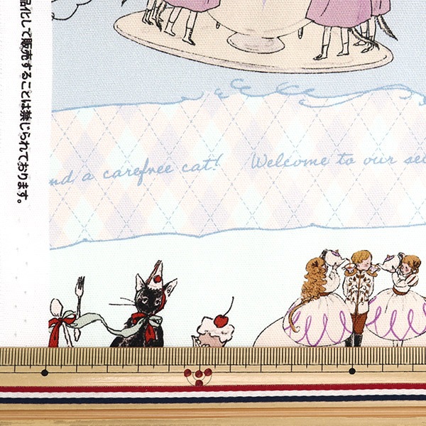 生地 『Kurahashi Rei オックス カットクロス 約145cm×約50cm 秘密の