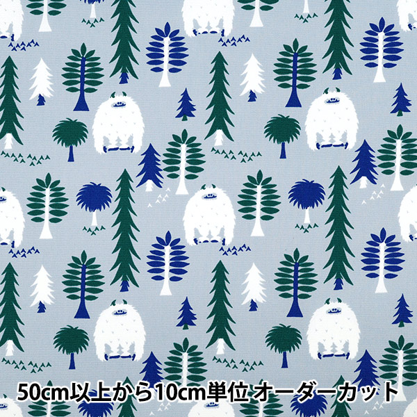数量5から】 生地 『60ローンデジタルプリント 22fabric 花の木