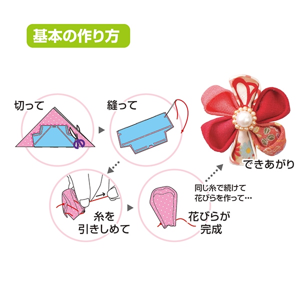 A-460 パッチワークのヘアゴム