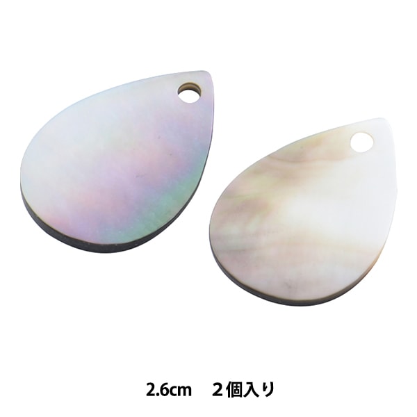 アクセサリー素材 『シェルパーツ 3cm ホワイト 1枚入り 271/0266