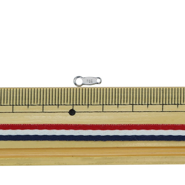 手芸金具 『SV925 プレート 3.5mm×9mm シルバー 5個入り』 ビーズ 