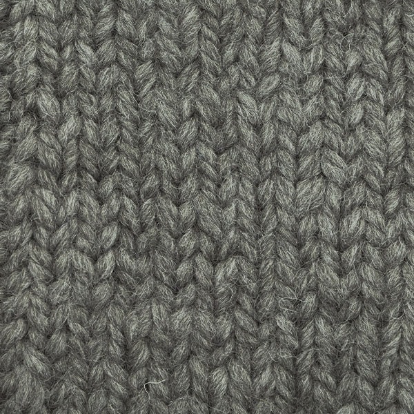 3玉以上でお買い得！】秋冬毛糸 『ピュアウール 超極太 319番色 グレー