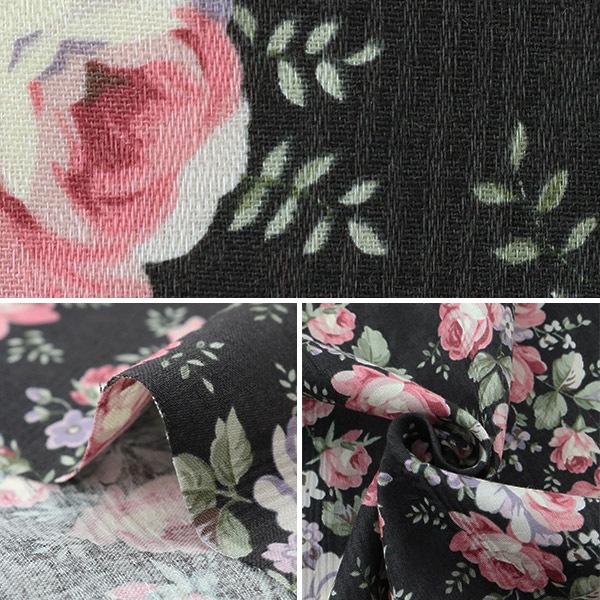 金華山仮眠カーテン トラック用】ローレル風バラ柄モケット生地 【金