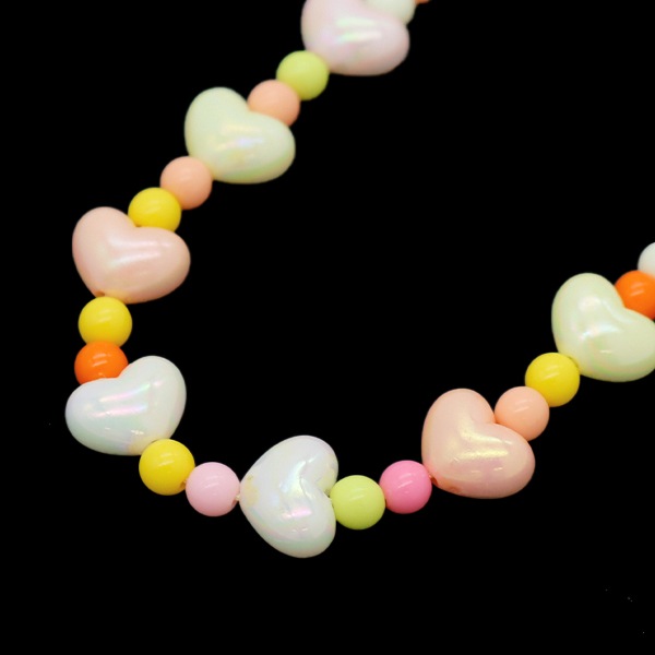 アクセサリー素材 『ジュエルストラップ ハート ビタミン 10-4739