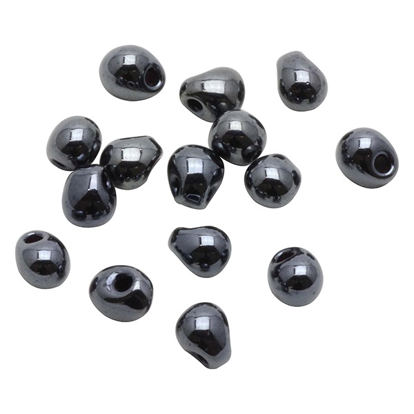 ビーズ 『グラスビーズ ドロップ ガンメタル DP451 H5219』 MIYUKI