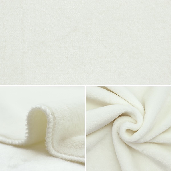 生地 『吸湿発熱・両面起毛フランネル カットクロス オフホワイト 約