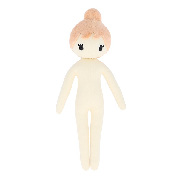 カントリードールハンドメイドお人形ドールチャームキーホルダーピンク