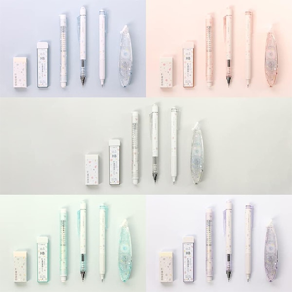 青い修正テープ 透明ケース トンボ鉛筆 修正テープモノエアーペンタイプ ミント CT-PAX5C61