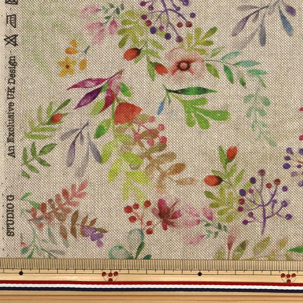 クラーク&クラーク　カーテンサンプル　刺繍生地