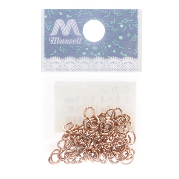 手芸金具 『Cカン ピンクゴールド 0.8mm×4.5mm×6mm 5g』 ビーズ,ビーズ