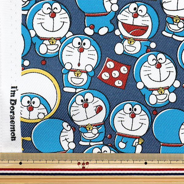 数量5から】 生地 『TCツイル ドラえもん ネイビー G-8976-1A』 KOKKA