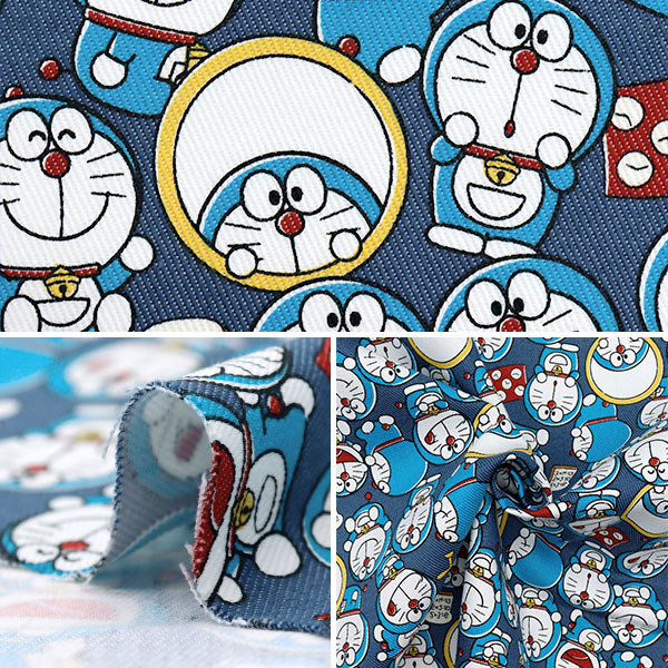 数量5から】 生地 『TCツイル ドラえもん ネイビー G-8976-1A』 KOKKA