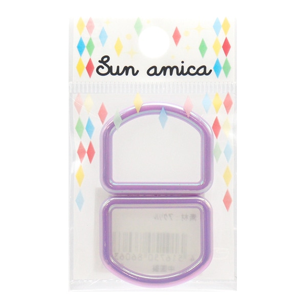 手芸パーツ 『オーロラDカン 約25mm パープル SOD-03』 服飾,パーツ