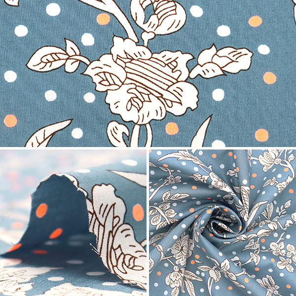 リバティ　ミニフリル巾着　25 マロリー　ネオンネイビー リバティミニフリル巾着25 マロリーネオンネイビー