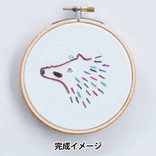 おにねこ 刺繍アート ぽく