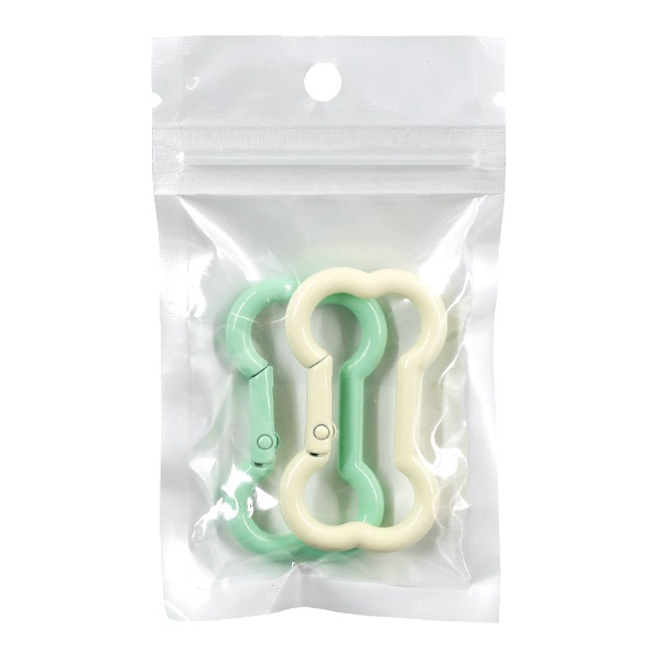 手芸金具 『キューティカラビナ ボーン 2個入り YN-02-10A』 服飾