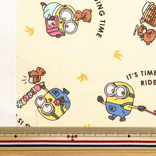 数量5から】 生地 『オックス ミニオン ボブ・ティム イエロー G-4206