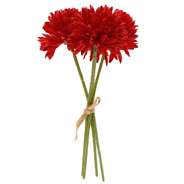 造花 シルクフラワー 『フラワーピック ボンボンピック レッド 735-6