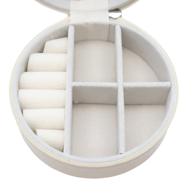 小物入れ 『ジュエリーボックス ラウンド アイボリー JB-R1』 生活雑貨