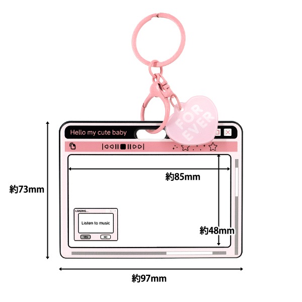生活雑貨 『アクリルトレカケース PC ピンク YTC26-10』 その他