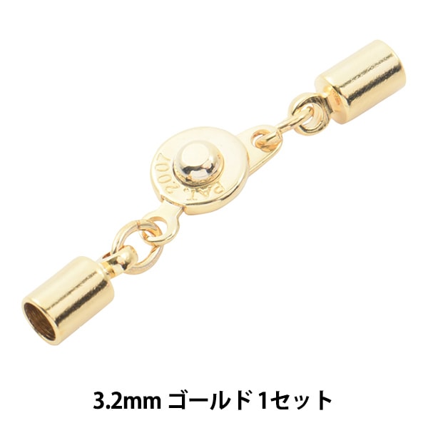 手芸金具 『ニューホック 小×カツラ 2.3mm 1セット ゴールド』 ビーズ